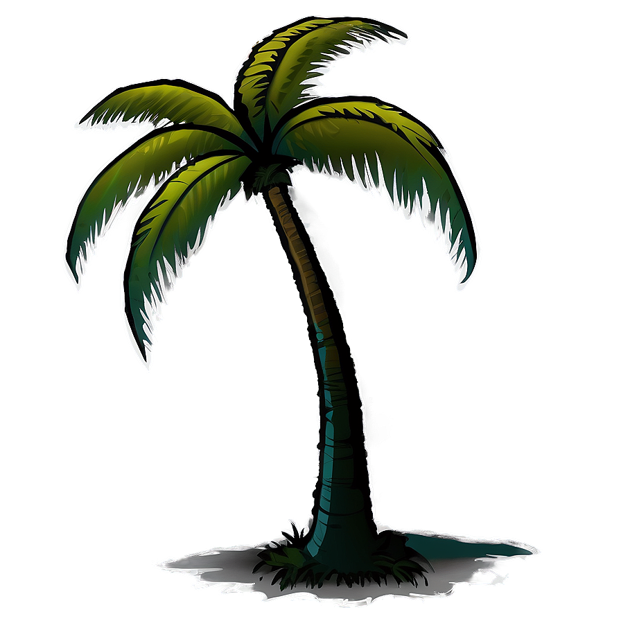 Palm Tree Silhouette Png 64