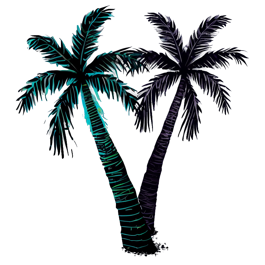Palm Trees Silhouette Png Lvo36