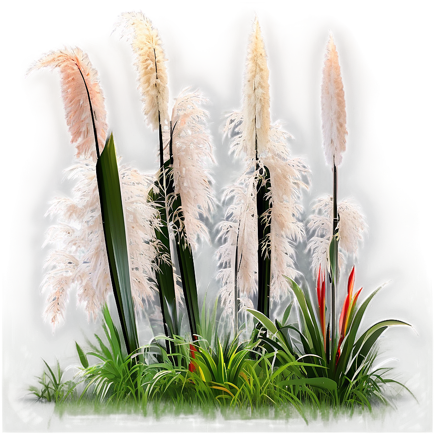 Pampas Grass Landscape Png 06272024