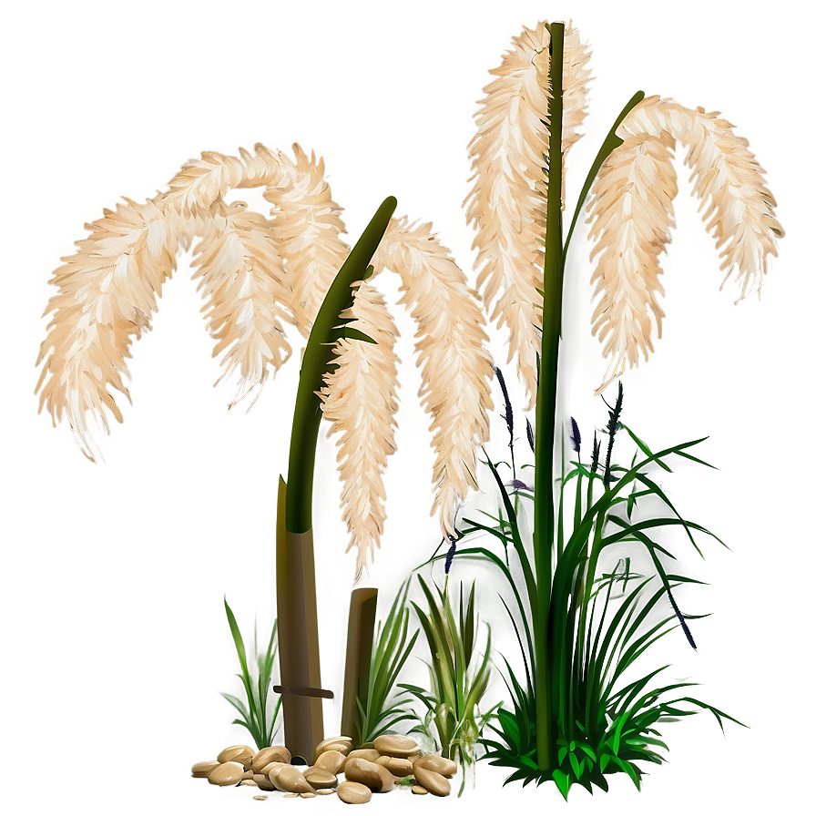 Pampas Grass Outline Png 06272024