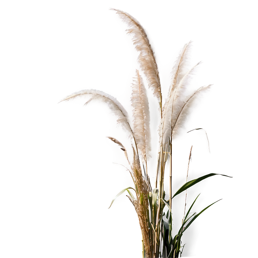 Pampas Grass With Dew Png 39