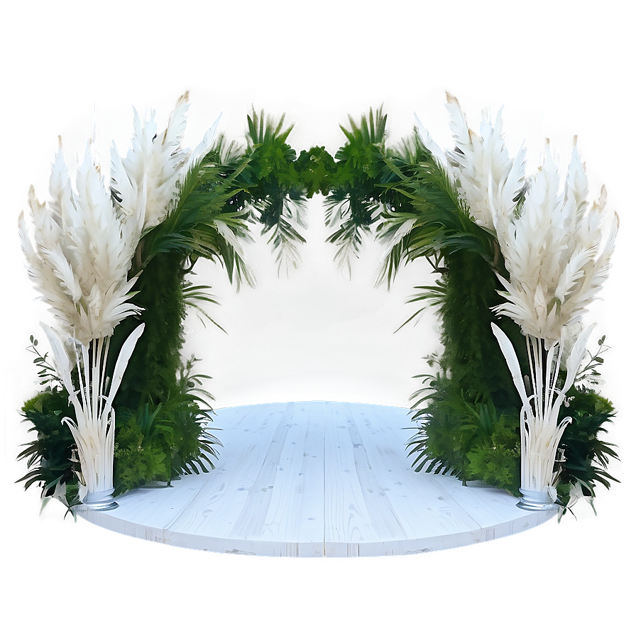 Pampas Wedding Arch Png 14