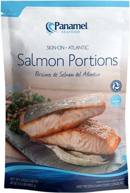 Panamei Seafood Salmon Portions Packaging