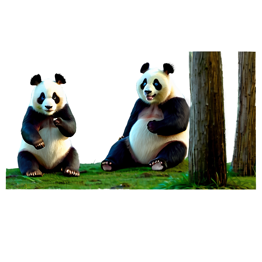 Panda Family Image Png Jbb