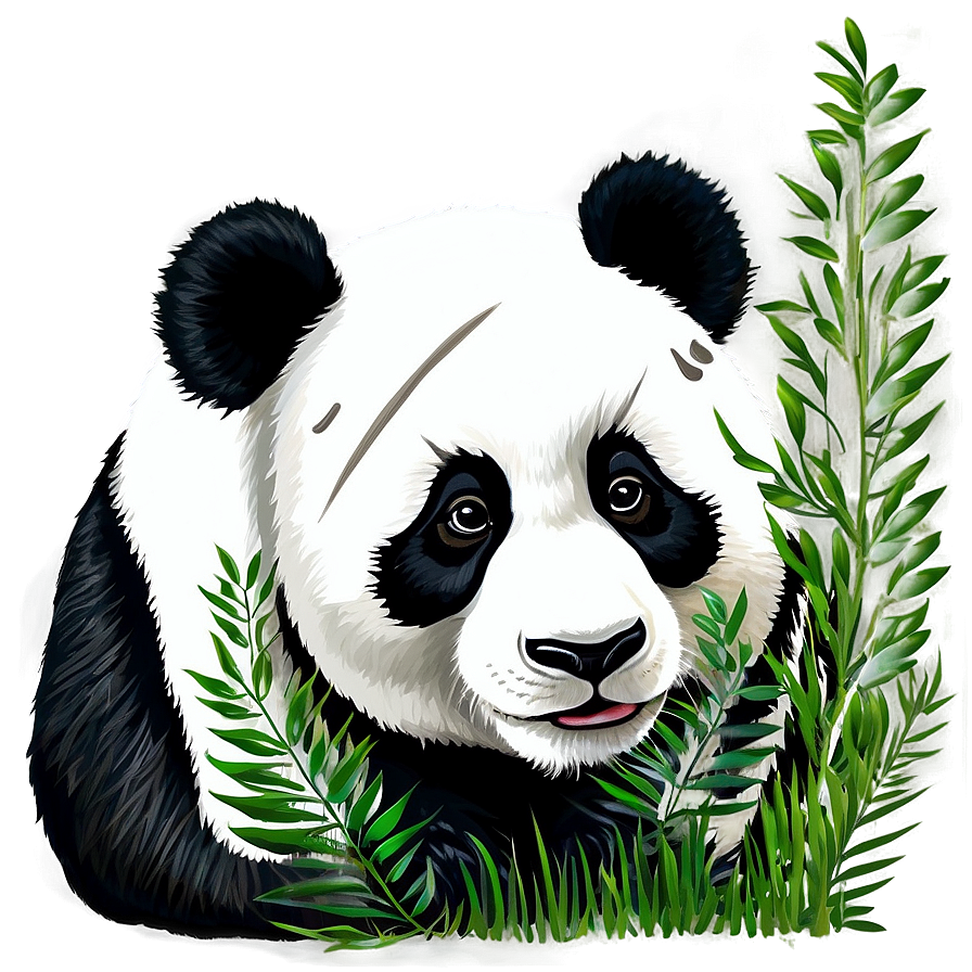 Panda In Nature Background Png 98