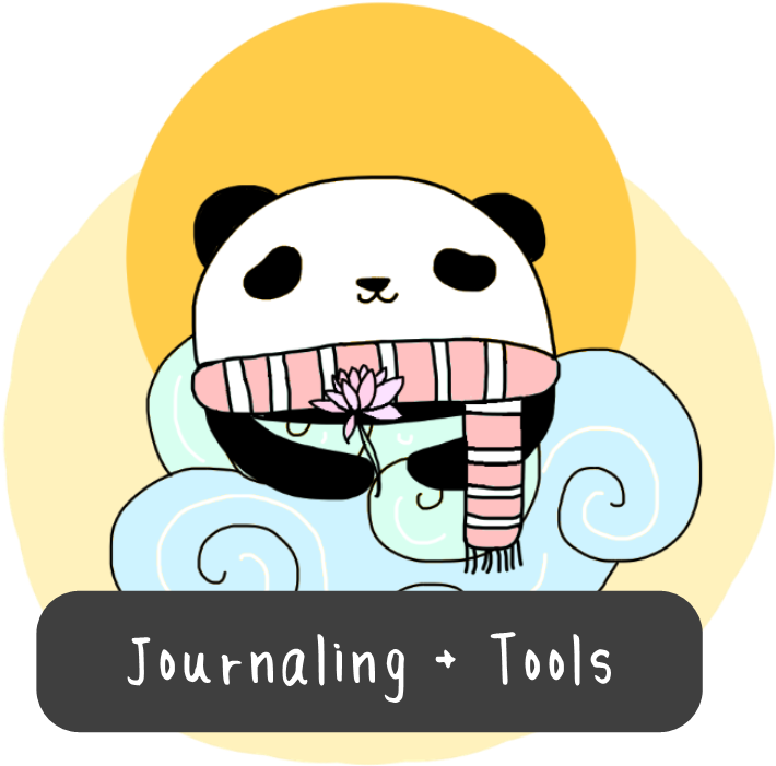 Panda_ Journaling_ Tools_ Illustration