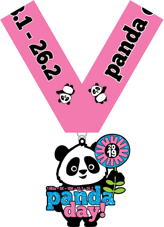 Panda Themed Race Medal2019