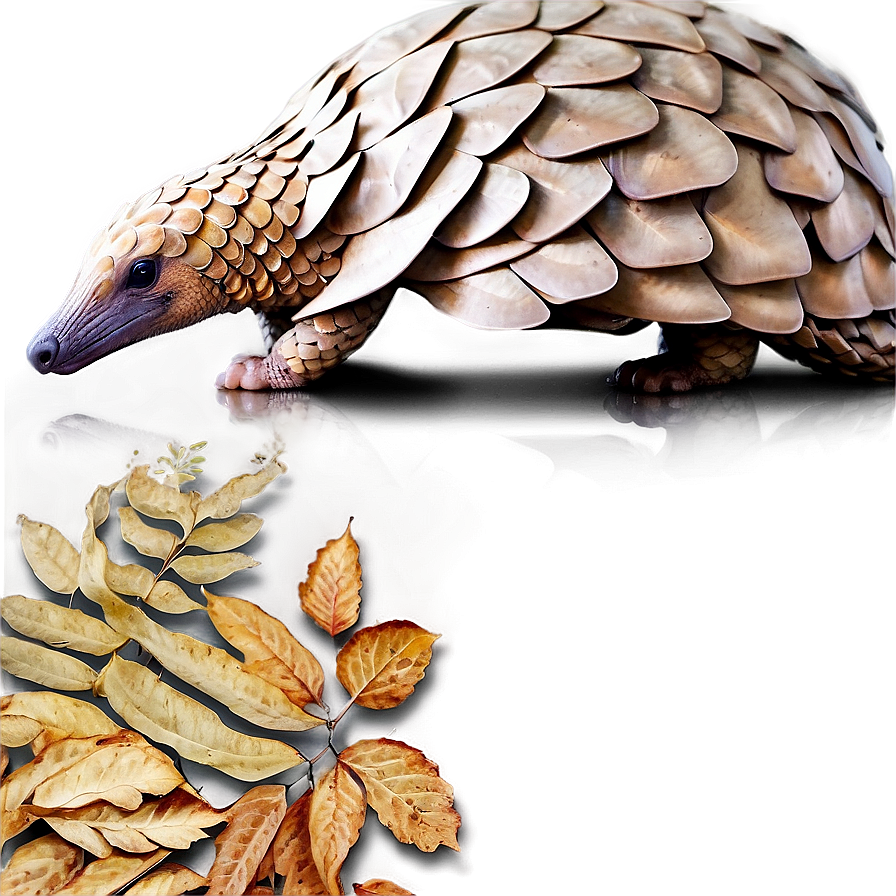 Pangolin In Autumn Leaves Png 06212024