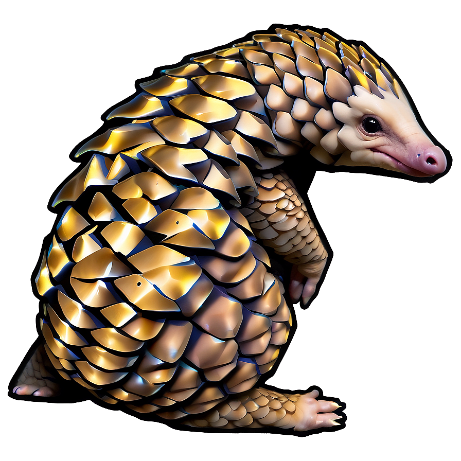 Pangolin In Dynamic Pose Png 06212024