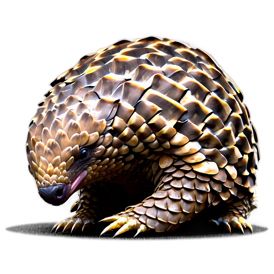 Pangolin Rolling Up Defense Png Xtq