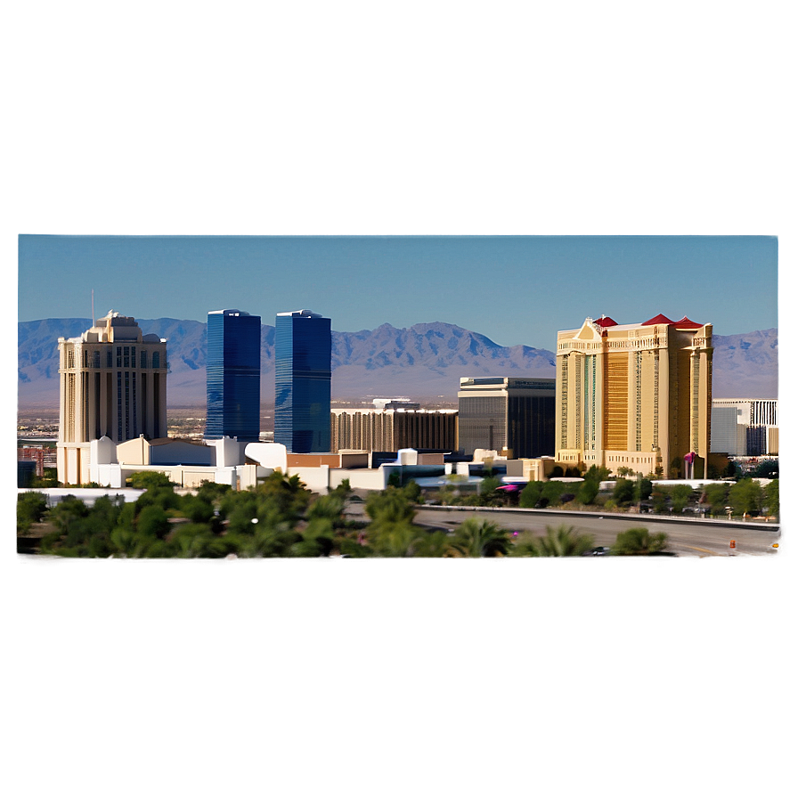 Panoramic Las Vegas Skyline Png 06252024