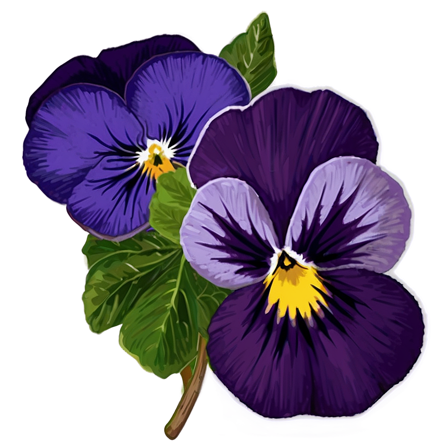 Pansy Flower Drawing Png 05252024