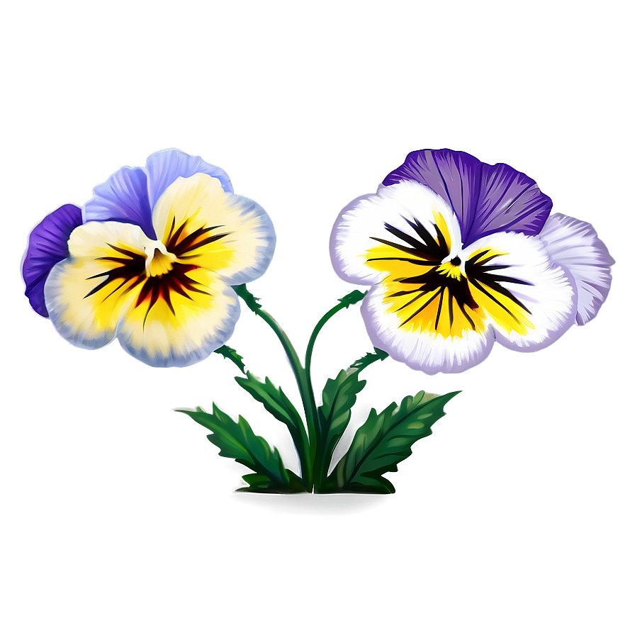 Pansy Flower Drawing Png 27