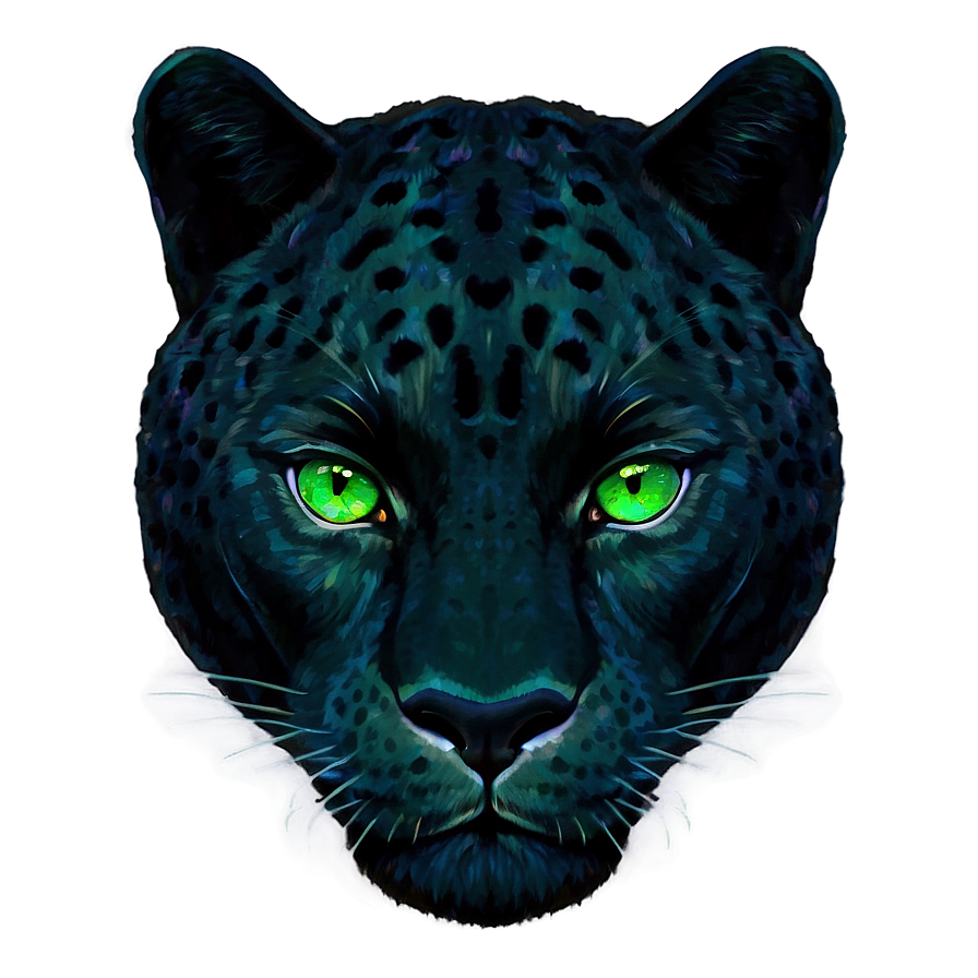 Panther With Green Eyes Png Dki23