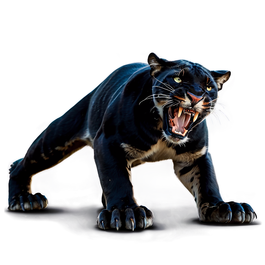 Panthers In Battle Pose Png Lbt