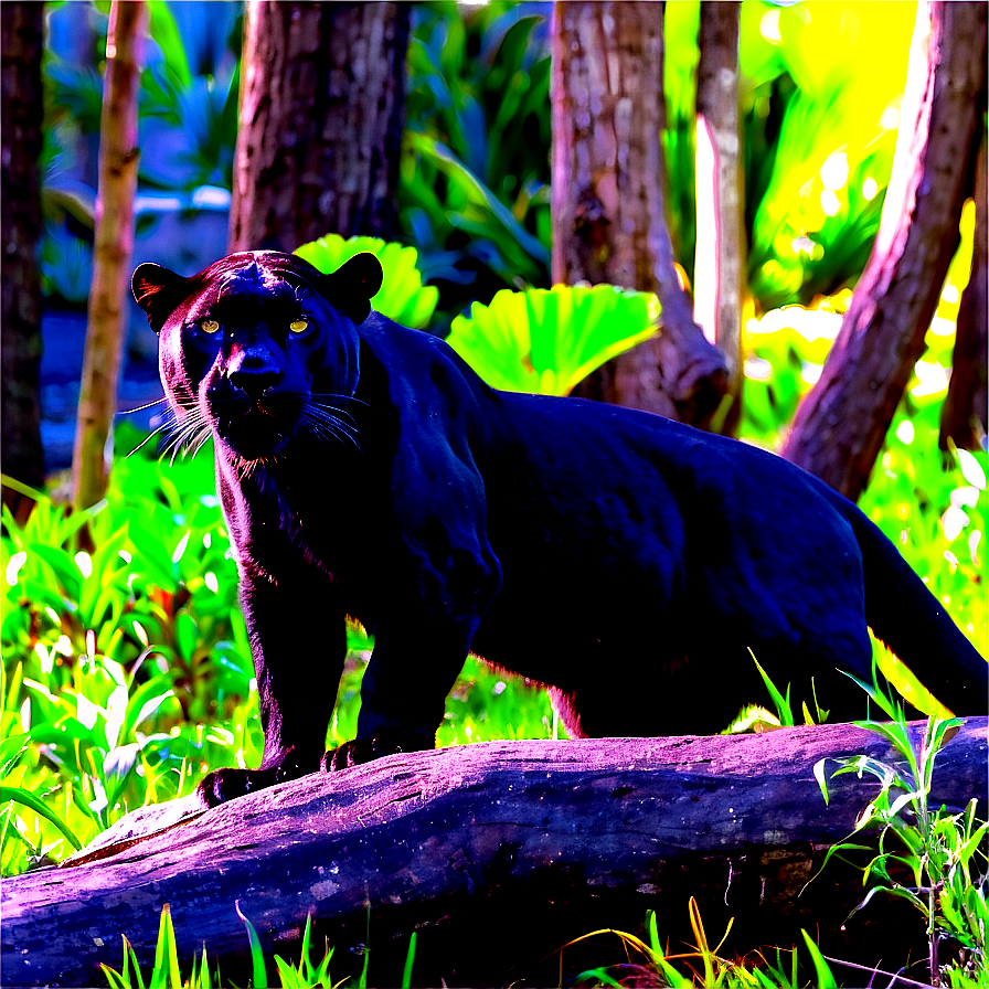 Panthers In Natural Habitat Png Tpb57