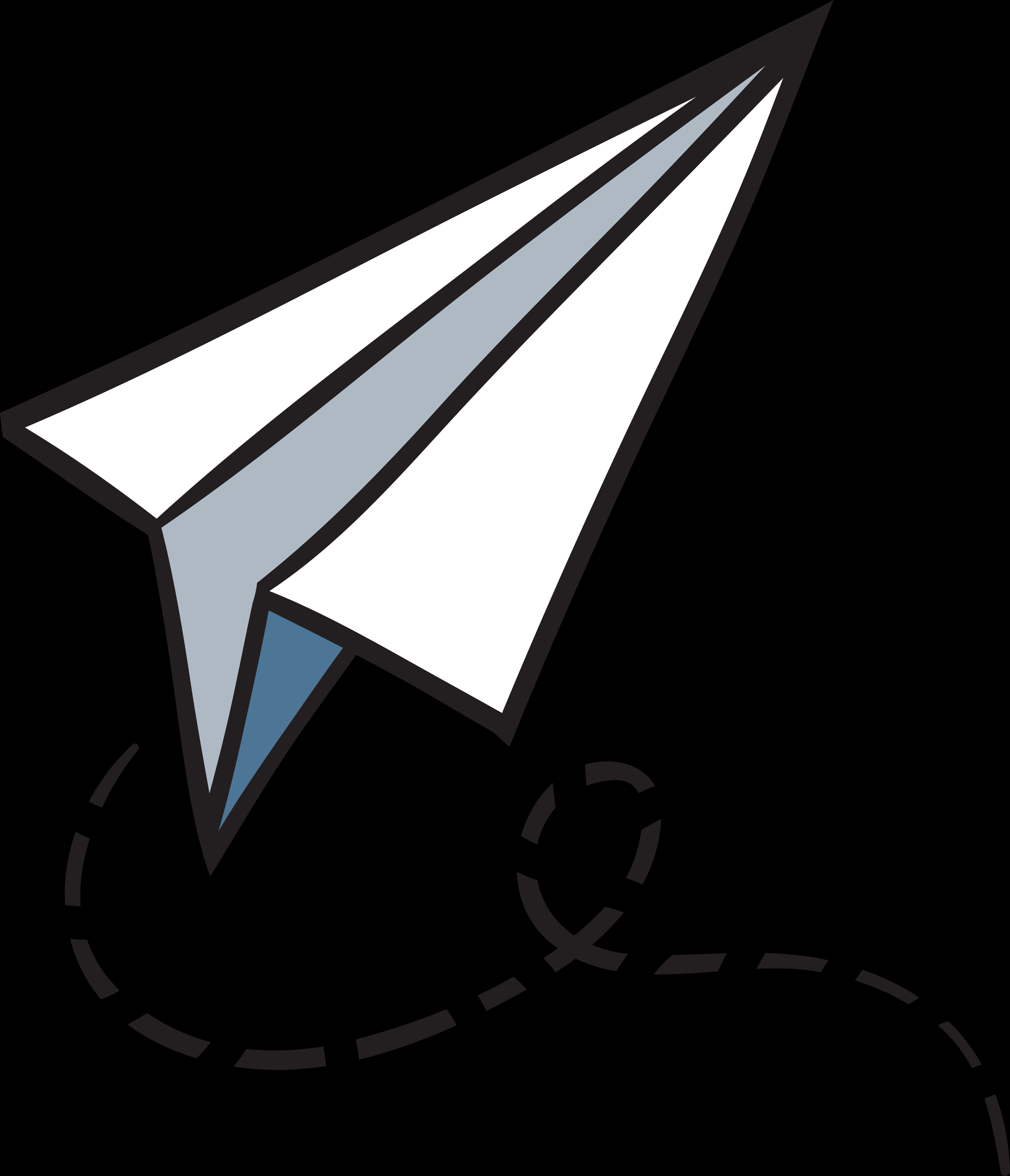 Paper Airplane Vector Illustration