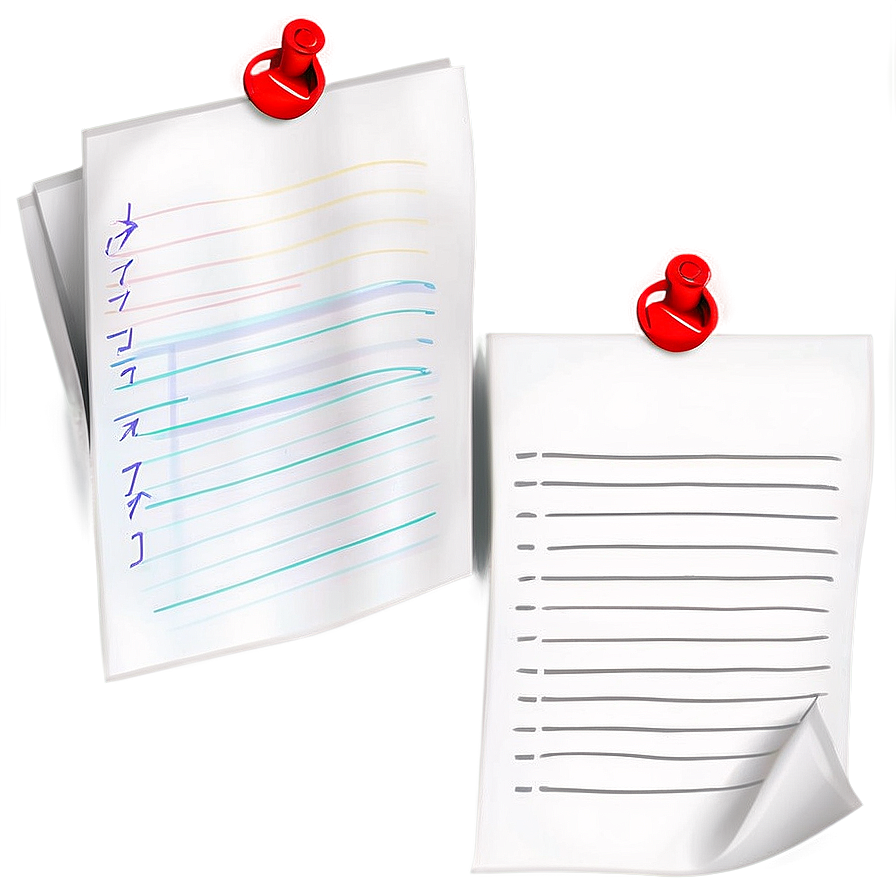 Paper Note With Checkmark Png Ubn77