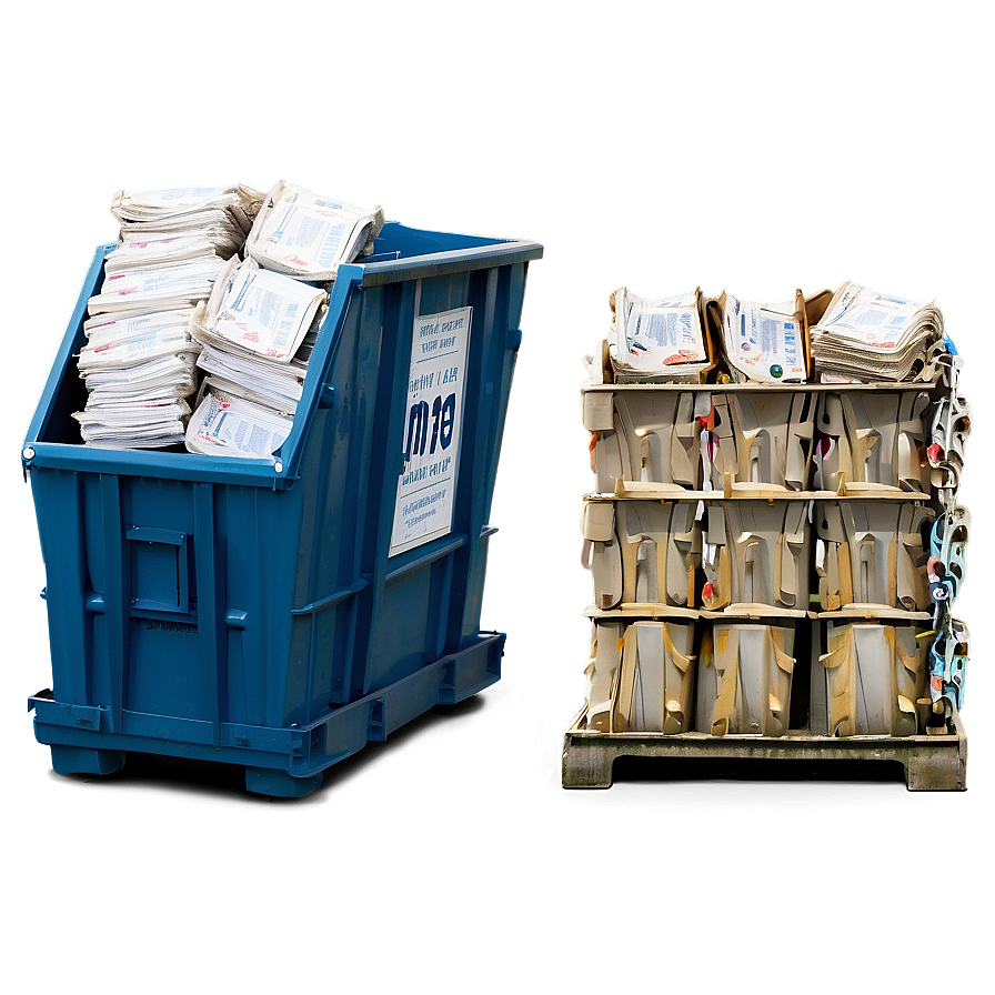 Paper Recycling Dumpster Png Pyl69