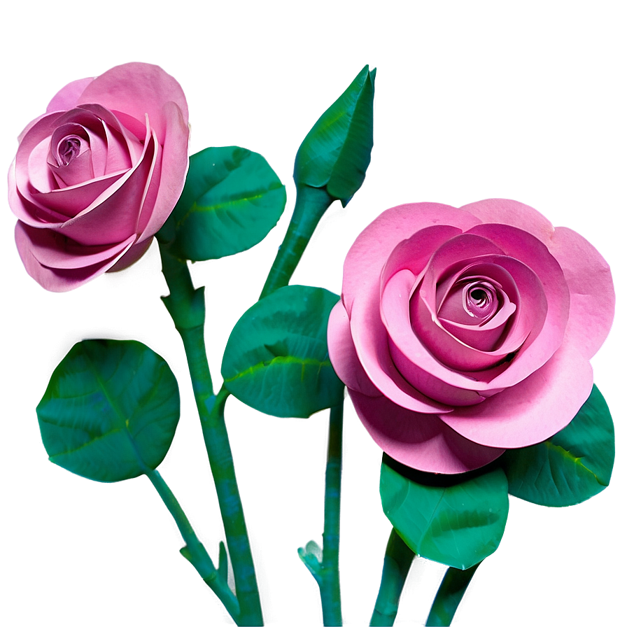 Paper Roses Diy Png 05042024