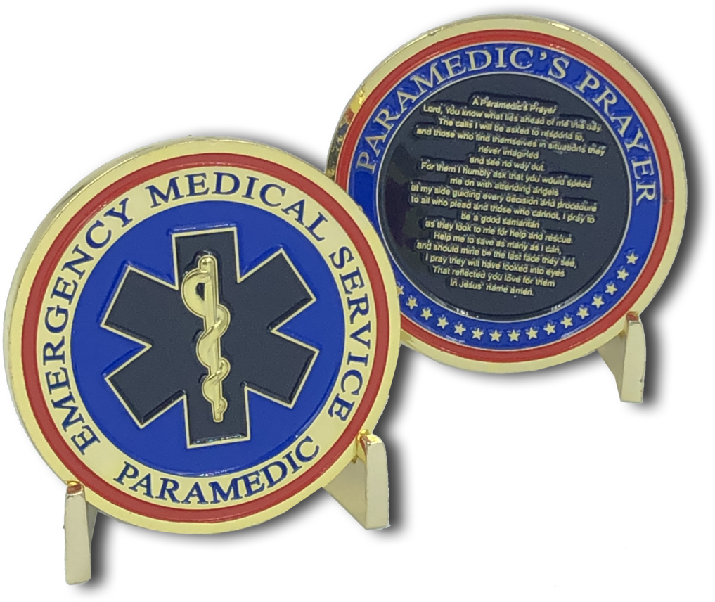 Paramedic Prayer Challenge Coin