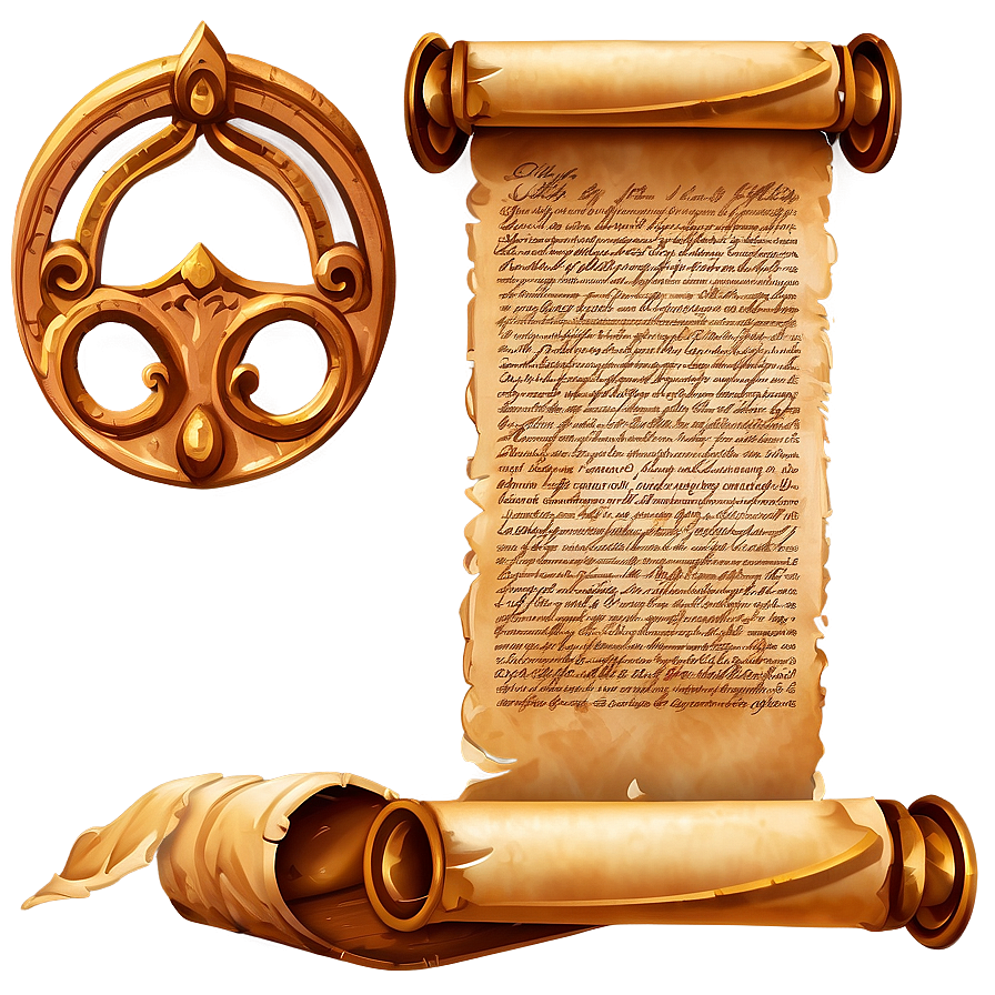 Parchment Scroll Clipart Png 06262024