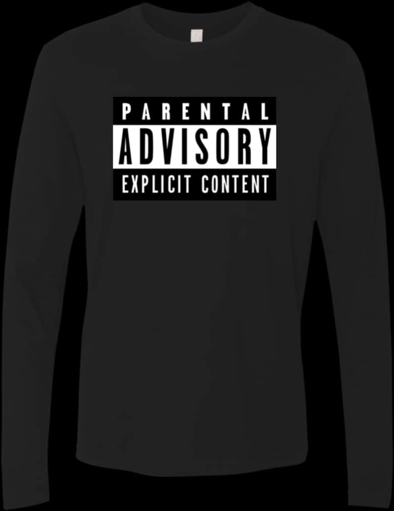 Parental Advisory Explicit Content Long Sleeve Shirt