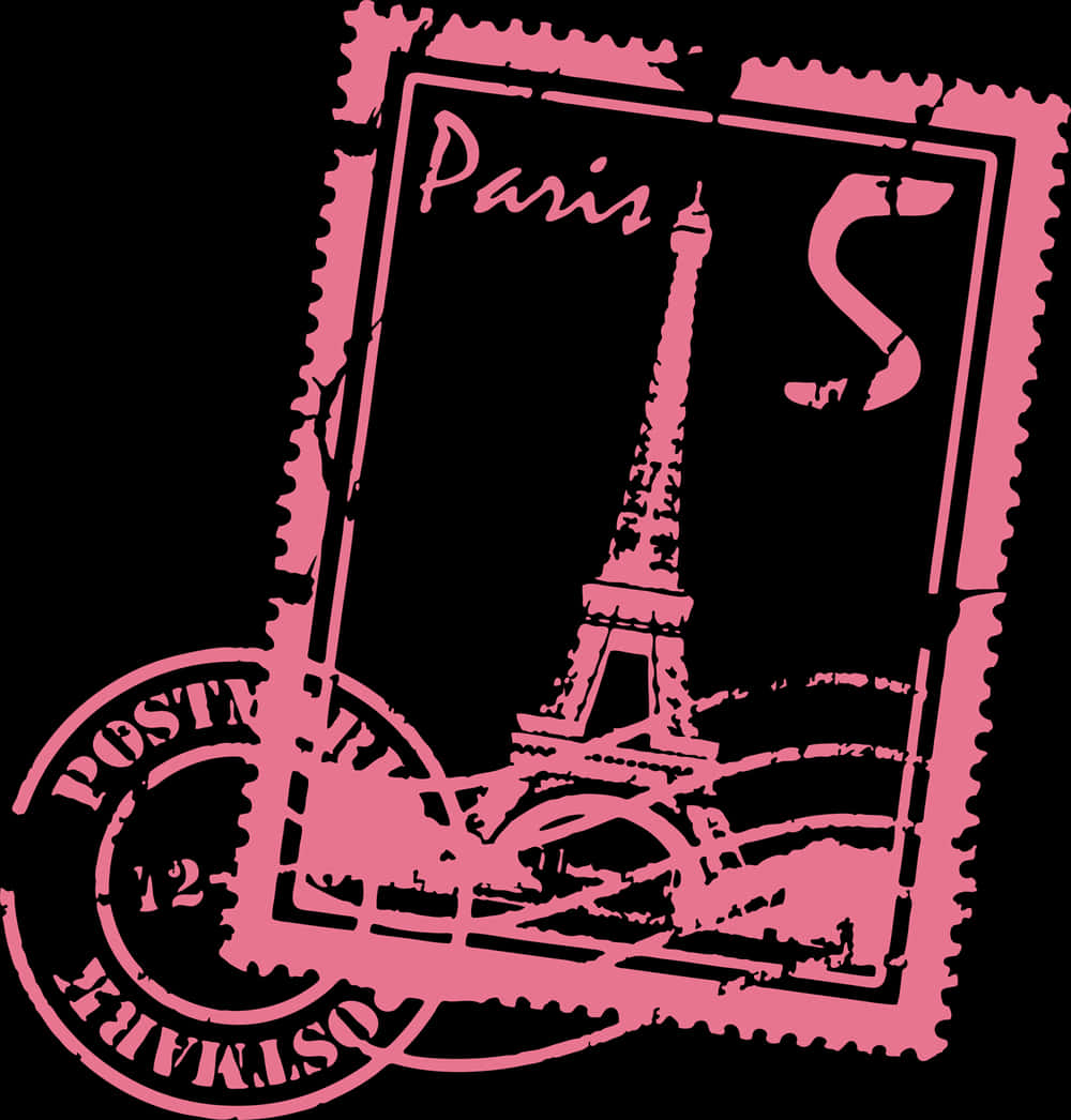 Paris Stamp Illustration