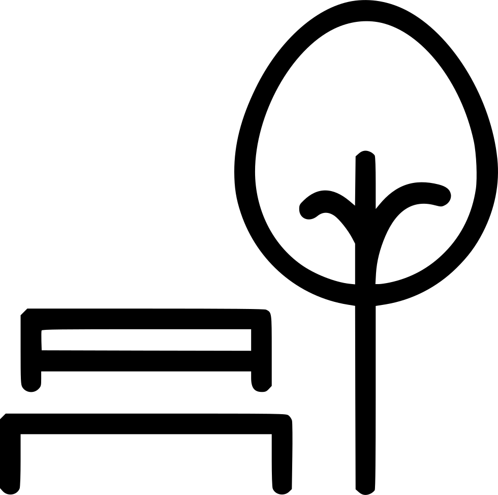 Park Benchand Tree Icon