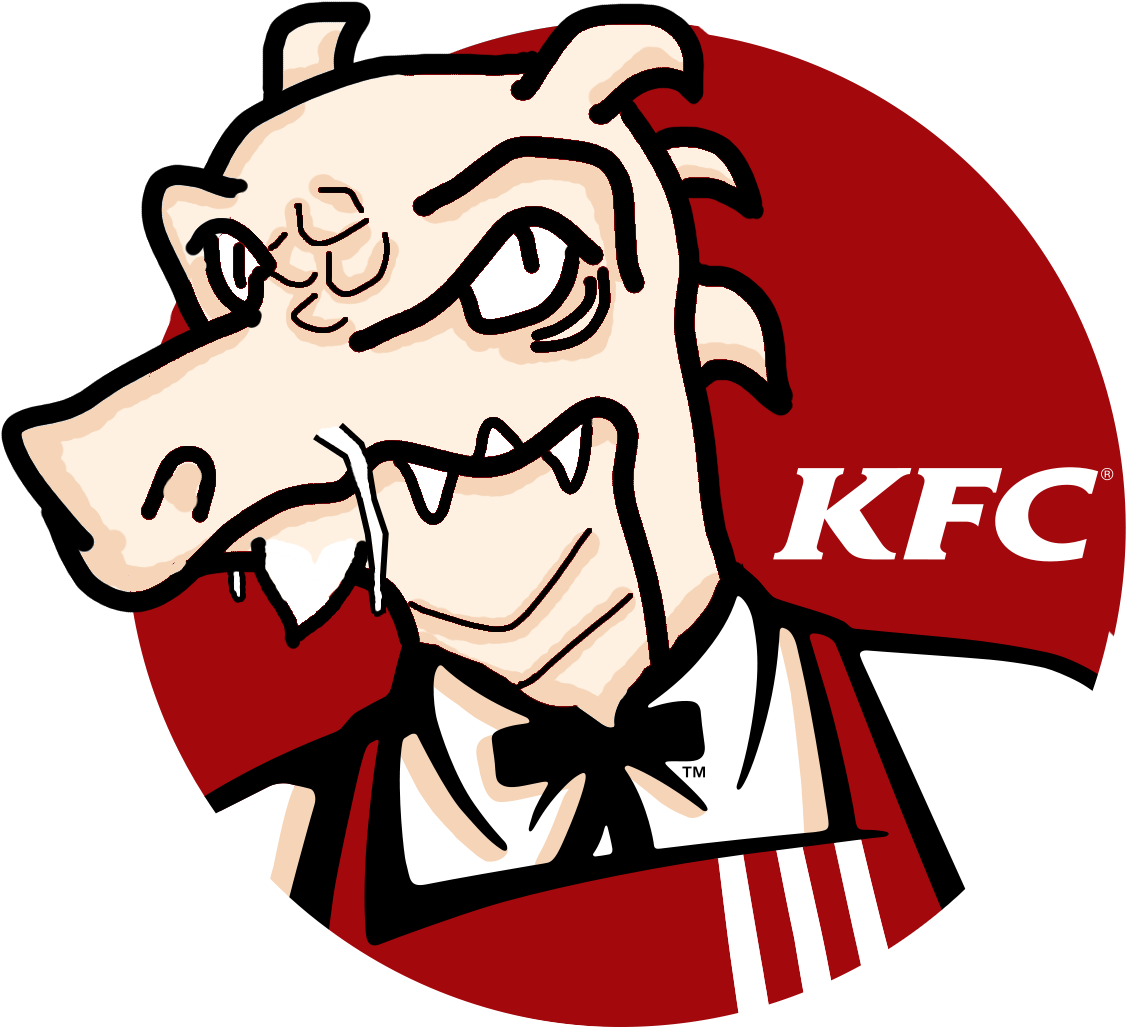 Parody K F C Logo Cartoon Character