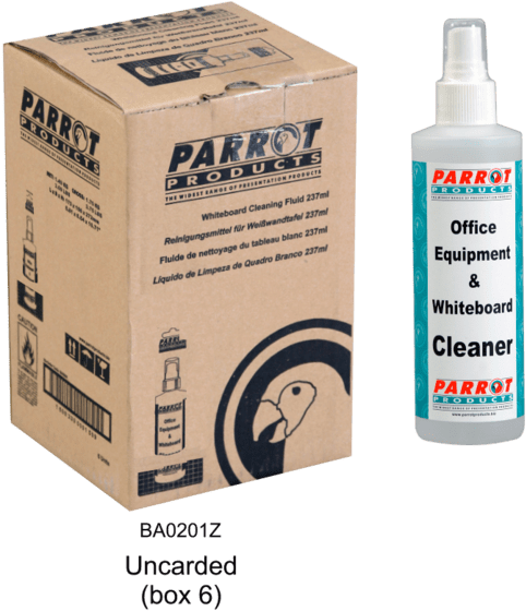 Parrot Whiteboard Cleaner Boxand Bottle