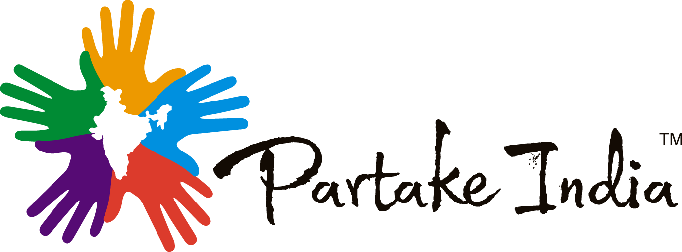 Partake India Logo Colorful Hands