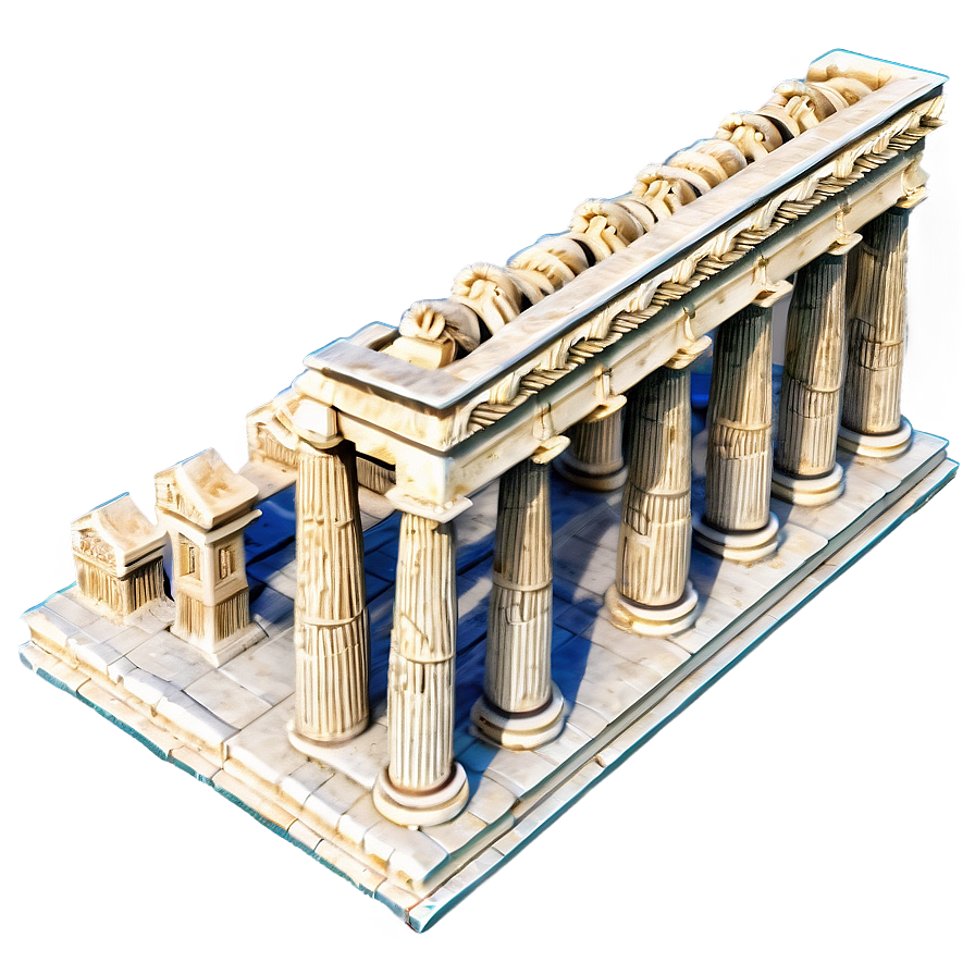 Parthenon Aerial Perspective Png Hox