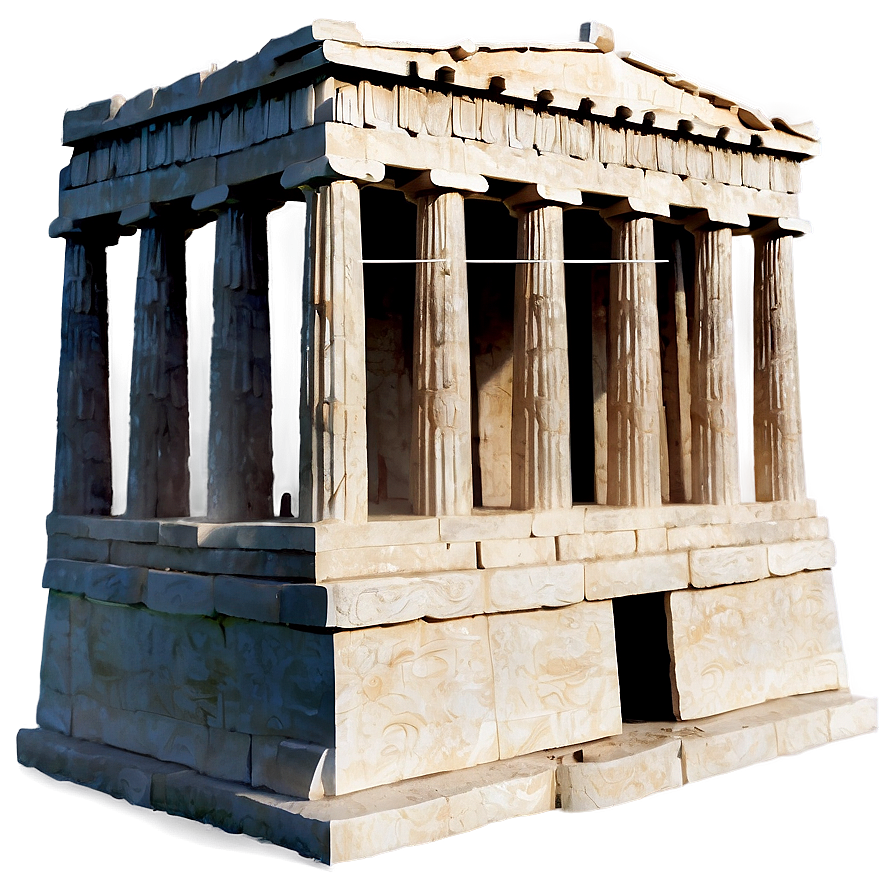 Parthenon Detailed Facade Png Lyy