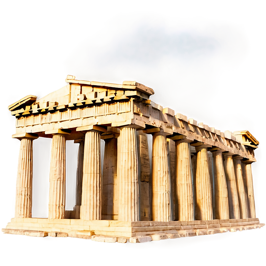 Parthenon In Misty Morning Png 06252024