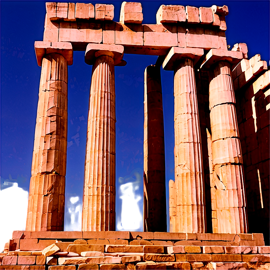 Parthenon In Misty Morning Png Lvy