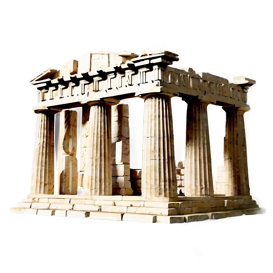 Parthenon Ruins Sketch Png 06252024