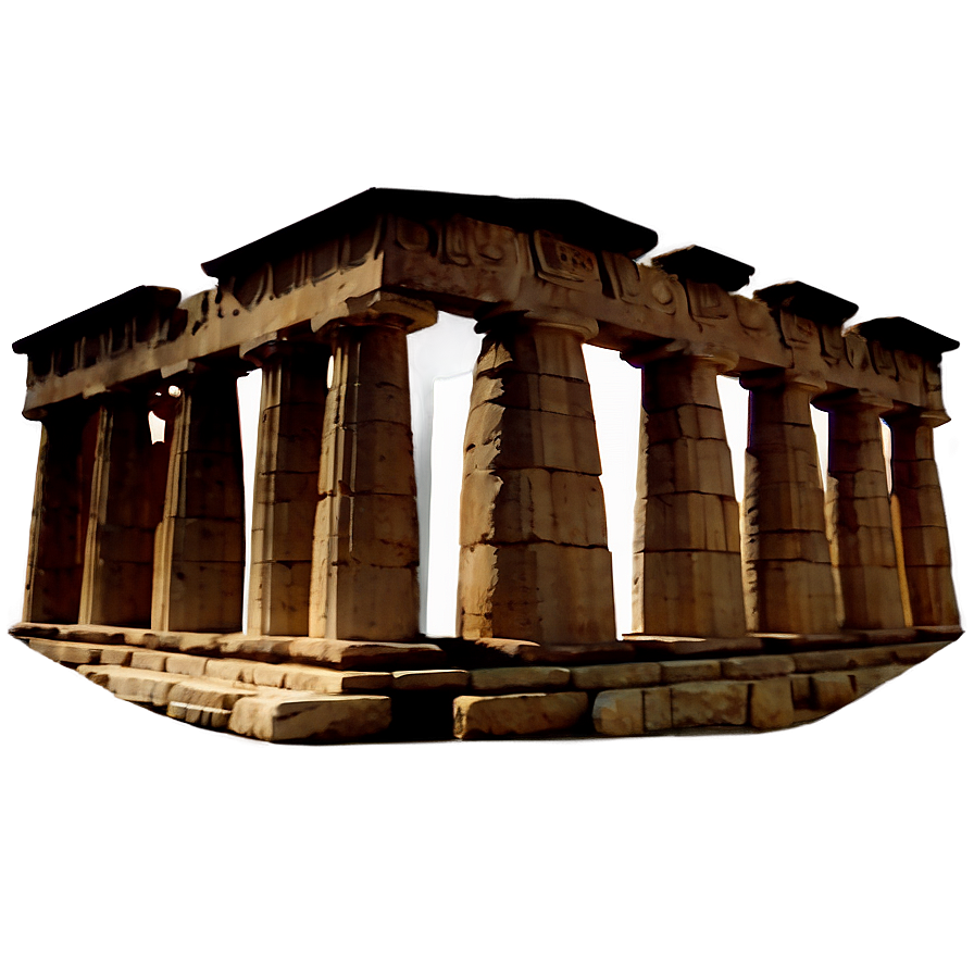 Parthenon Silhouette Png Rxk87