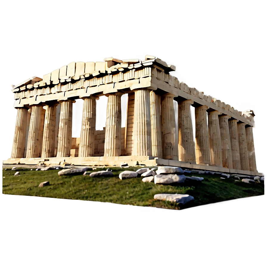 Parthenon Under Blue Sky Png 89