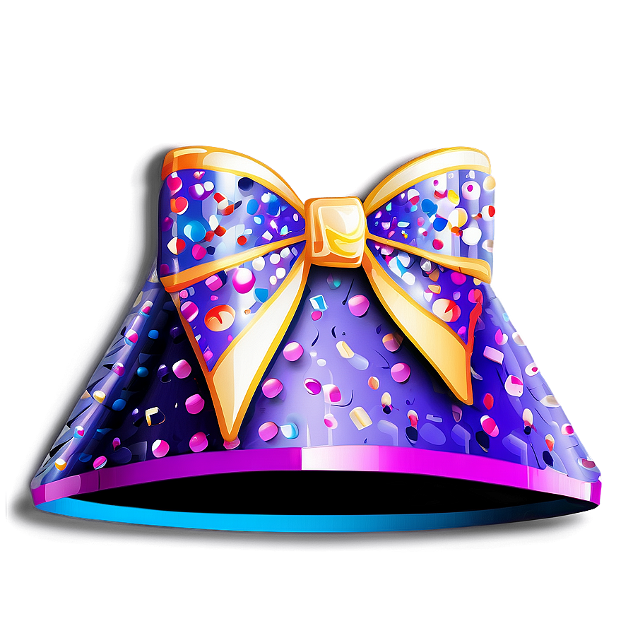 Party Hat With Bows Png 05042024