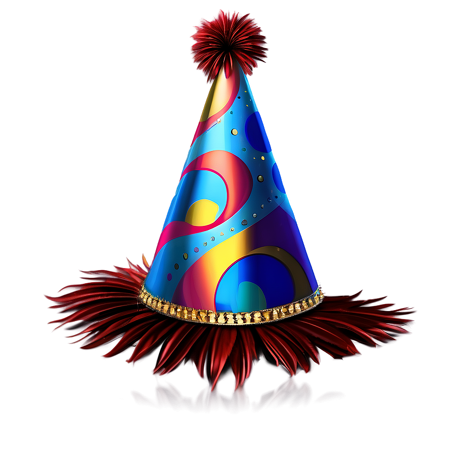 Party Hat With Feathers Png 44