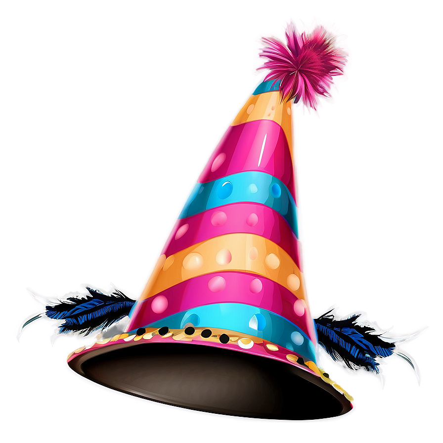 Party Hat With Feathers Png Gil18
