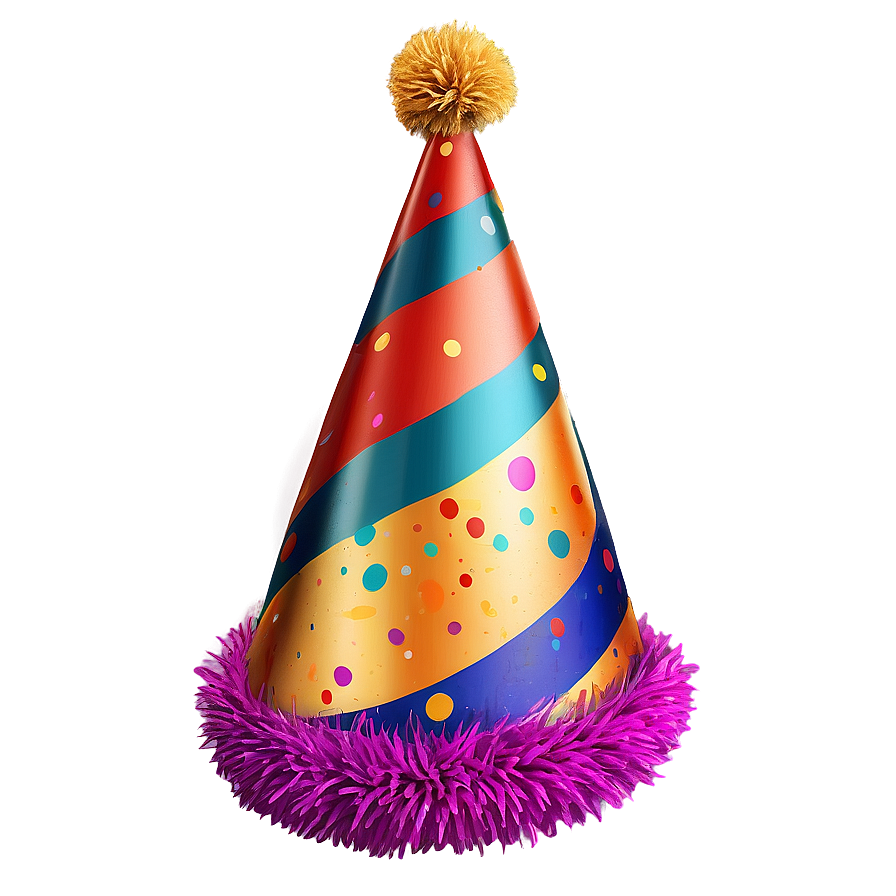 Party Hat With Pom Pom Png Whh18