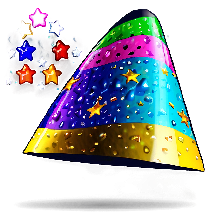 Party Hat With Stars Png 05042024