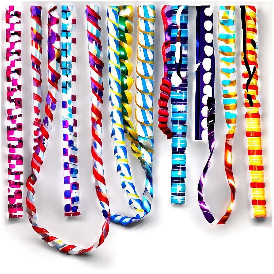 Party Streamers And Lights Png And