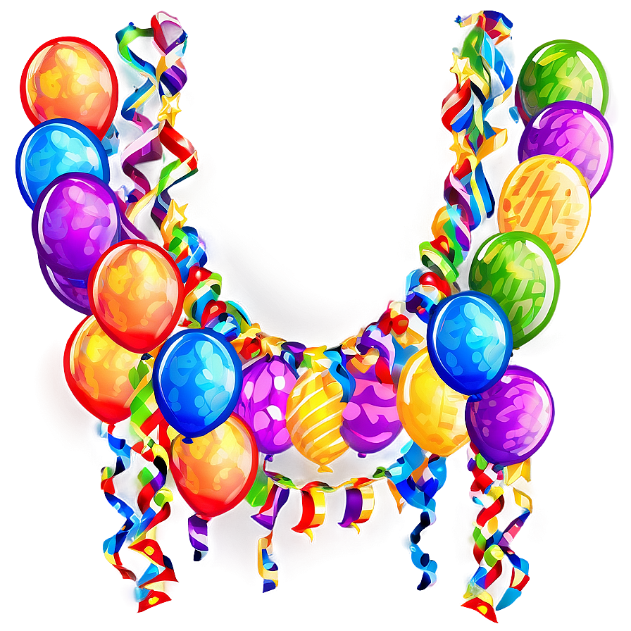 Party Streamers Garland Png Xfn