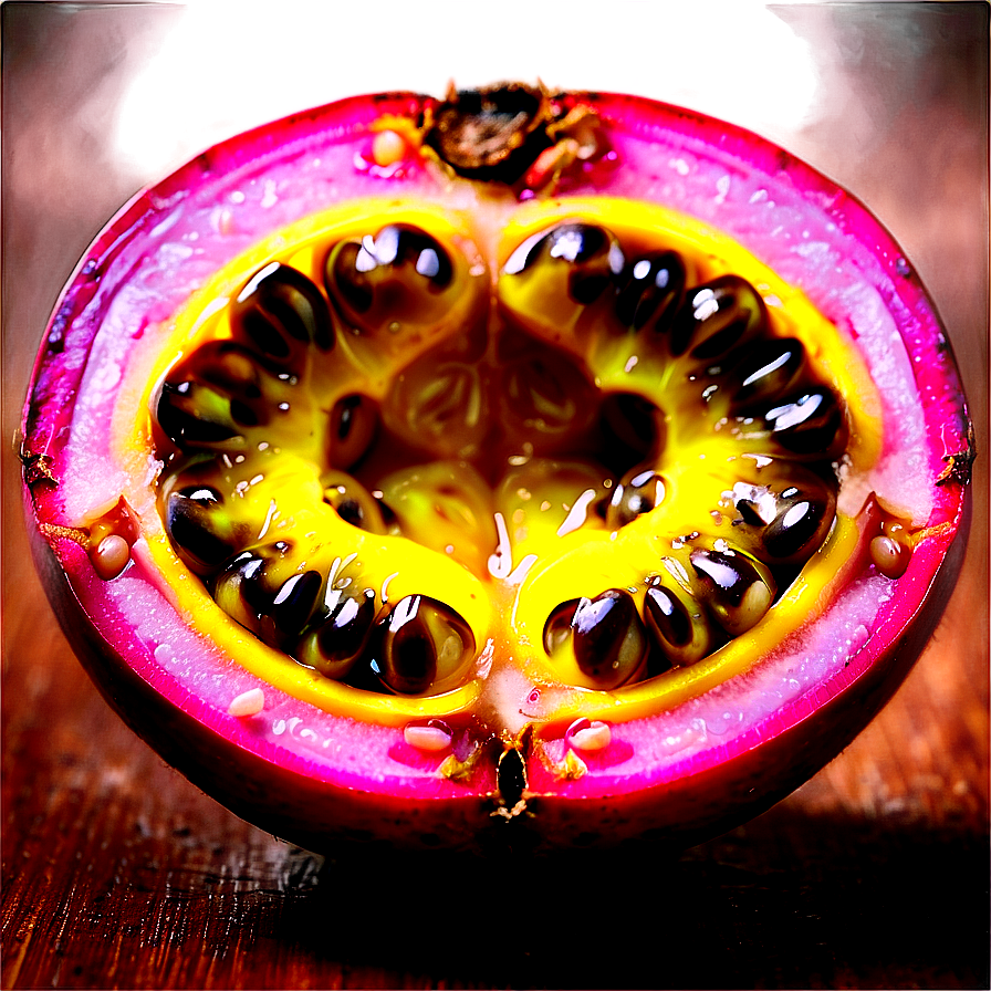 Passion Fruit Pulp Closeup Png Ptj