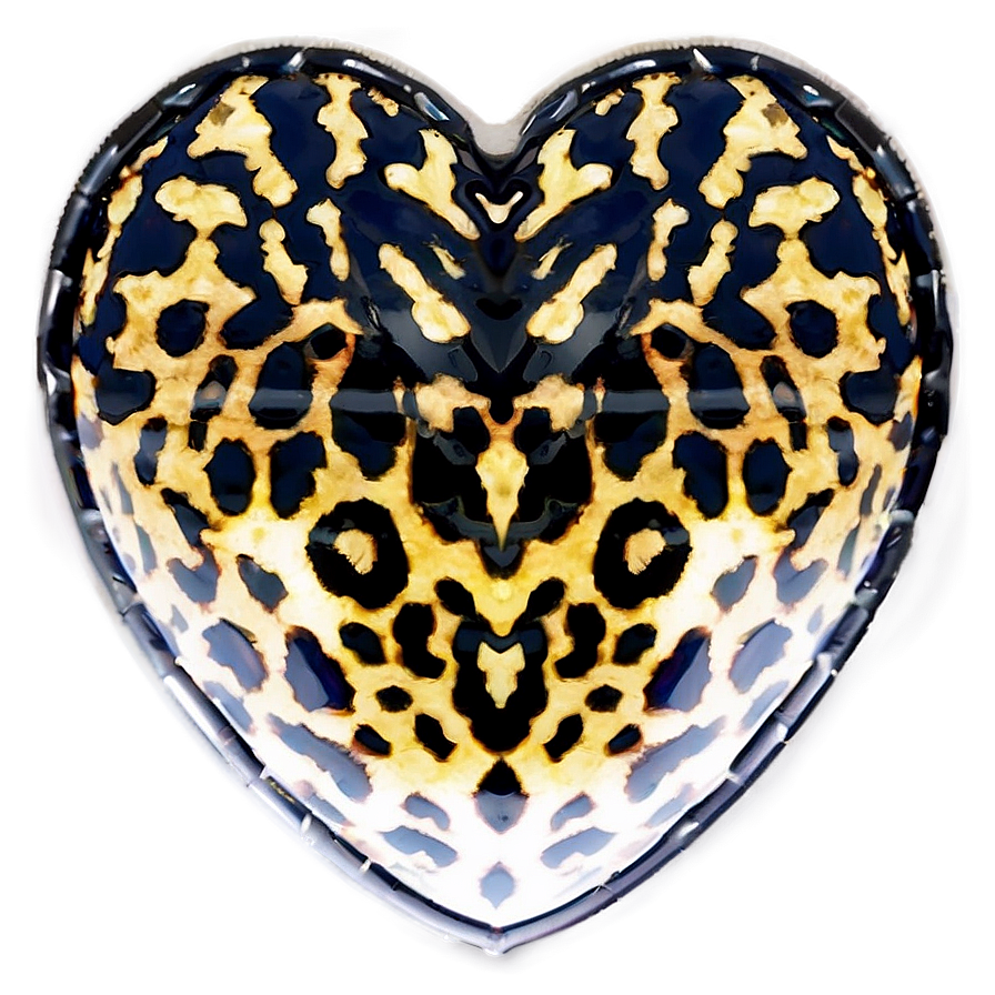 Passionate Leopard Heart Png Ylx99