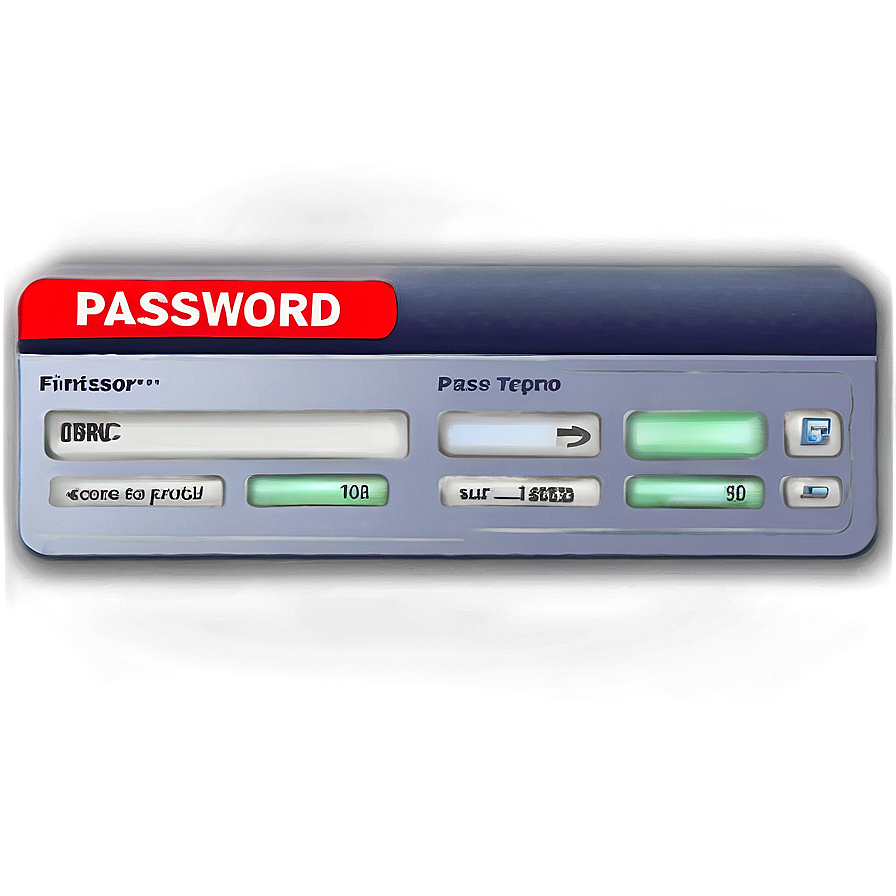 Password Entry Field Png Xue19