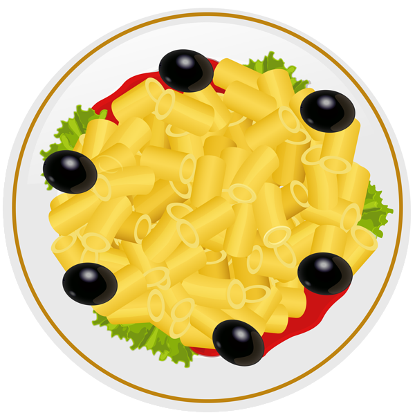 Pasta Dish With Black Olives